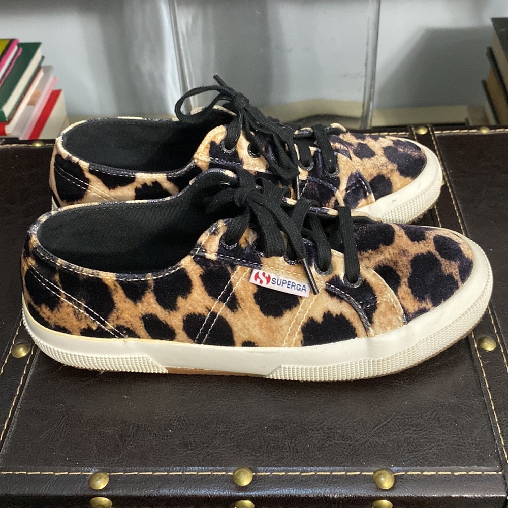 Animal print Superga sneakers Size 7